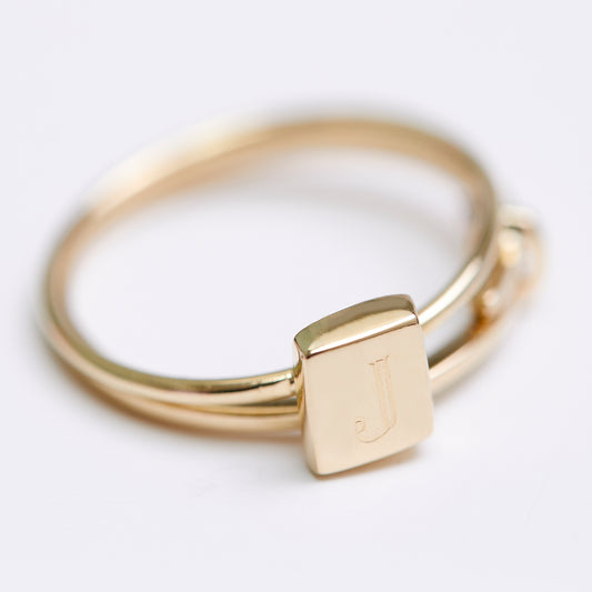 Anillo minimal oro 18 kilates